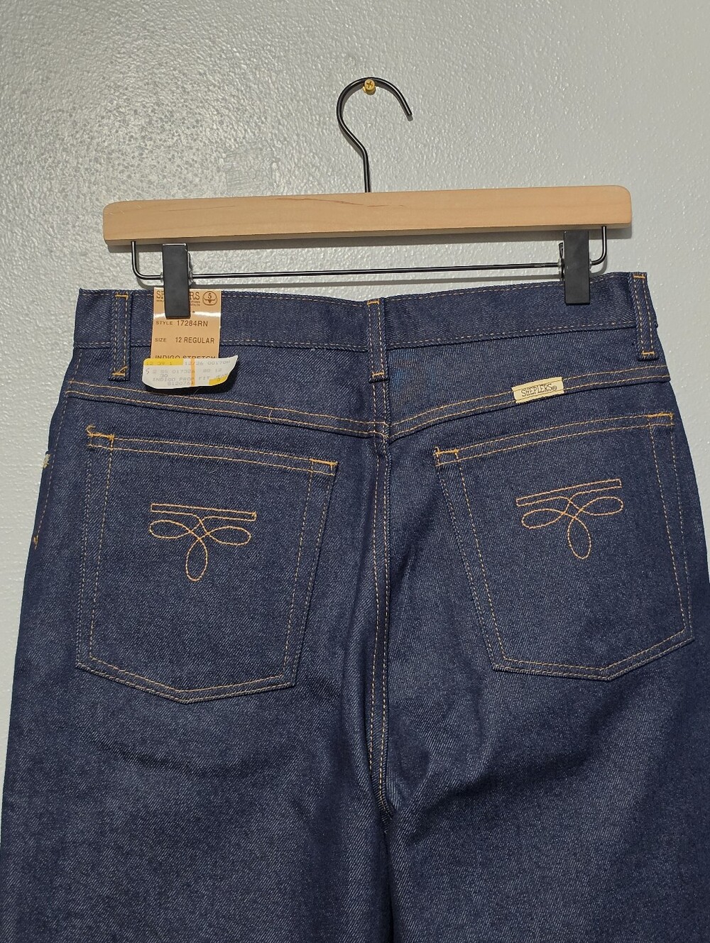 SHEPLERS Vintage Western Jeans Womens Size 12 Dark Wash Straight Leg Cowgirl - Picture 5 of 8